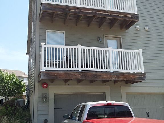 Balcony and garage