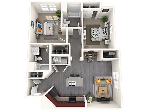Floor plan 2x2A