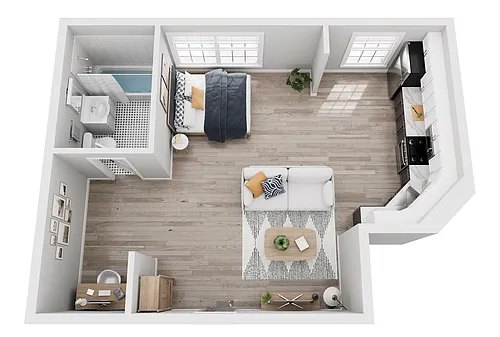 Floor plan Studio - B