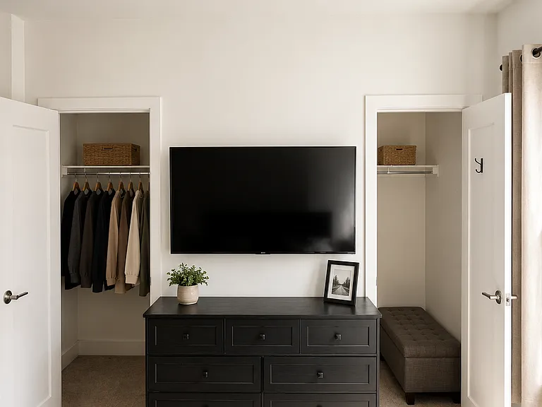 Master Bed room closet space