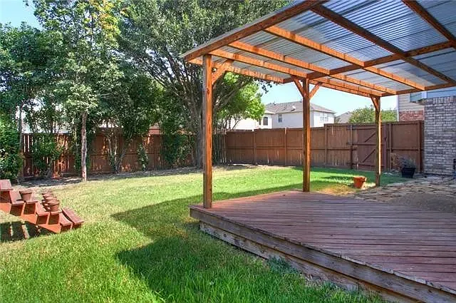 Backyard patio
