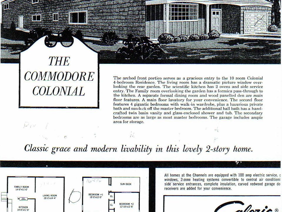 Builder's Brochure with floor plan