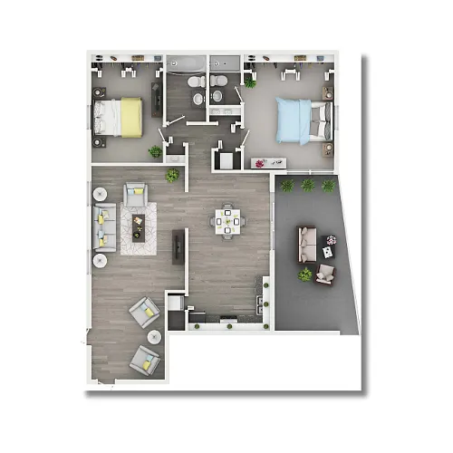 Floor plan 2B