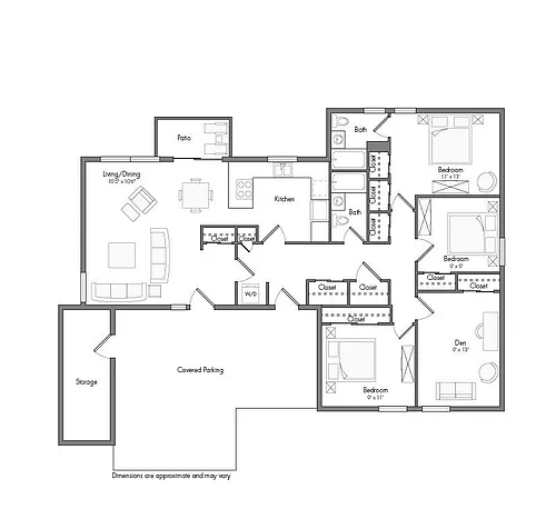 Floor plan Pebble Beach (with Renovated)