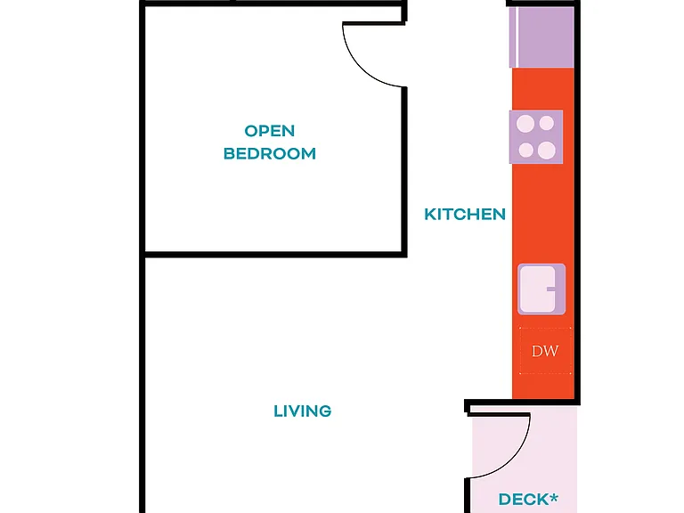 Open 1 Bed, 1 Bath - Apt C Open 1 Bed, 1 Bath - Apt C