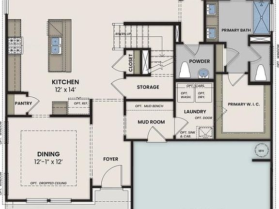 The Cedar First Floor Plan