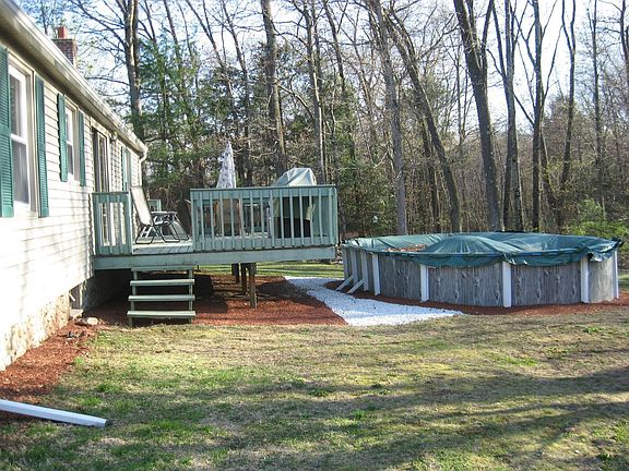 Large deck and pool
