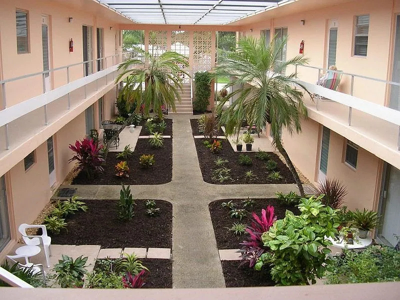Atrium Landscape West view