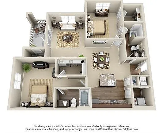 2 Bedroom | 2 Bath | 1203 SF 2 Bedroom | 2 Bath | 1203 SF