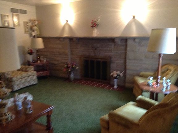 Living Room (12' x 16.5') Stone Gas Fire Place