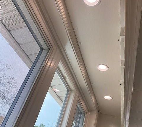 Sink Counter - Custom Mount 3 inch Dimmable Recessed Lights.
