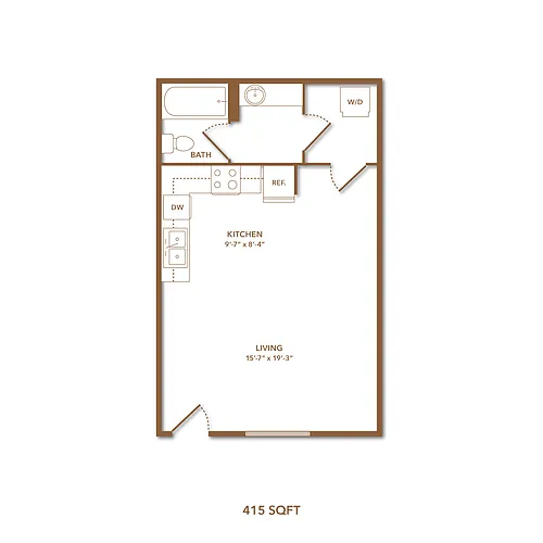 Floor plan Studio