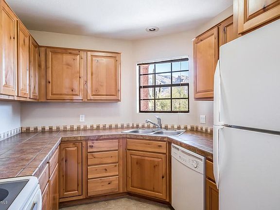 Kitchen overlooking mountains