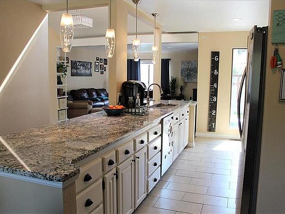 Kitchen open to living room