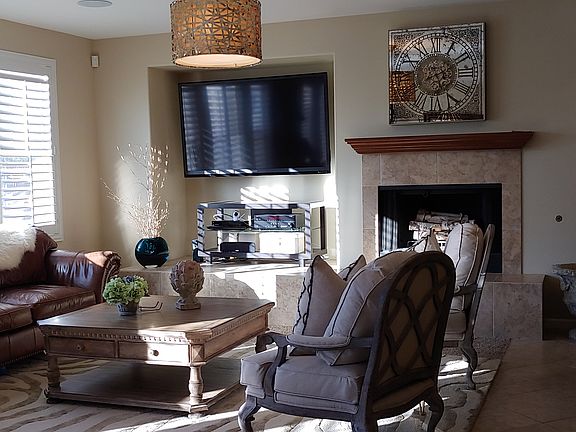 Family room 2nd fireplace surroundsound