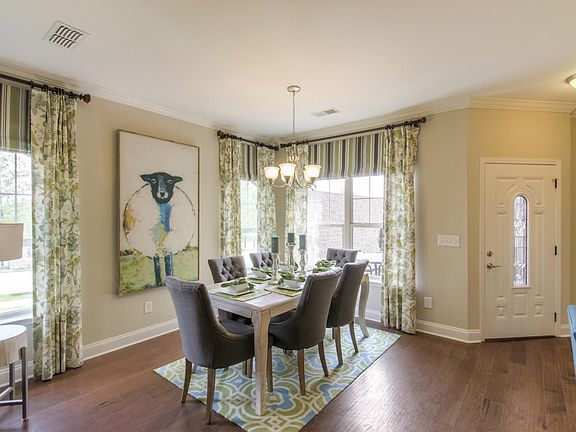 The Everleigh Dining Area This is a model representation, not the actual home