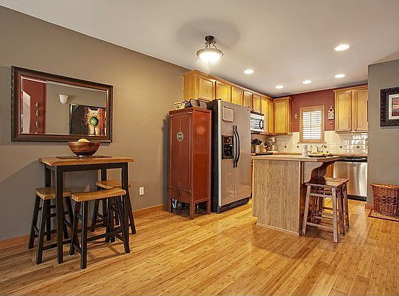 Kitchen with eating area