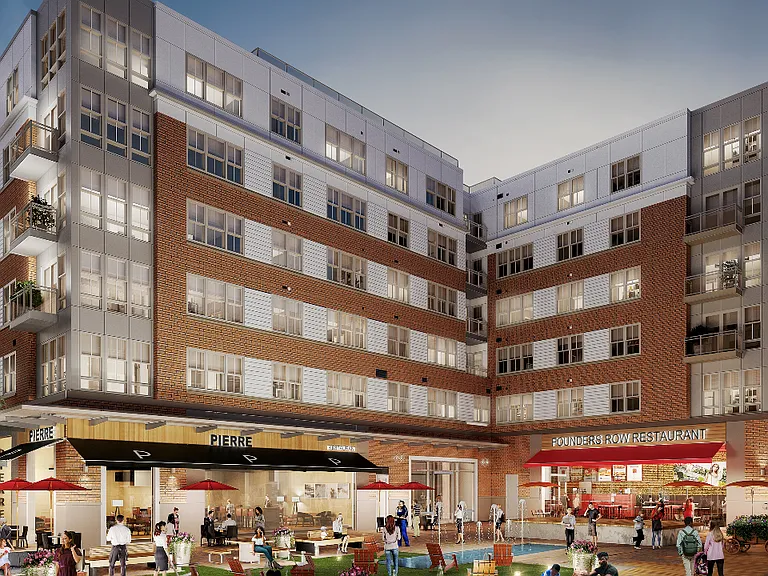 Adult living community with homes reserved for 55 years and older.