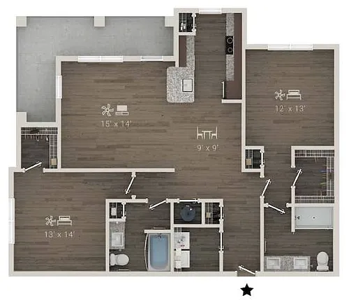 Floor plan B2