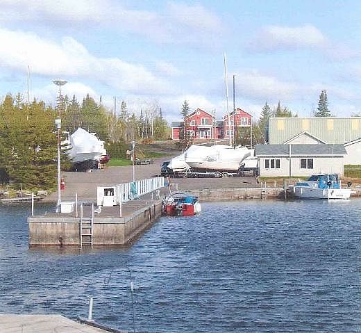view from Knife River Marina