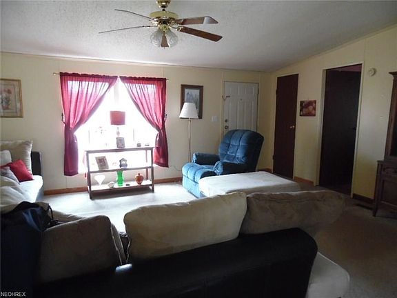 Living Room with newer flooring.