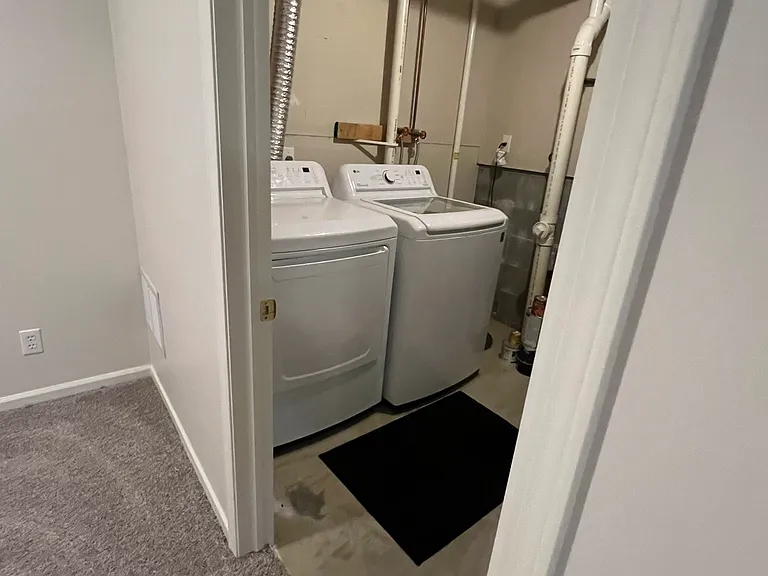 laundry room and HVAC
