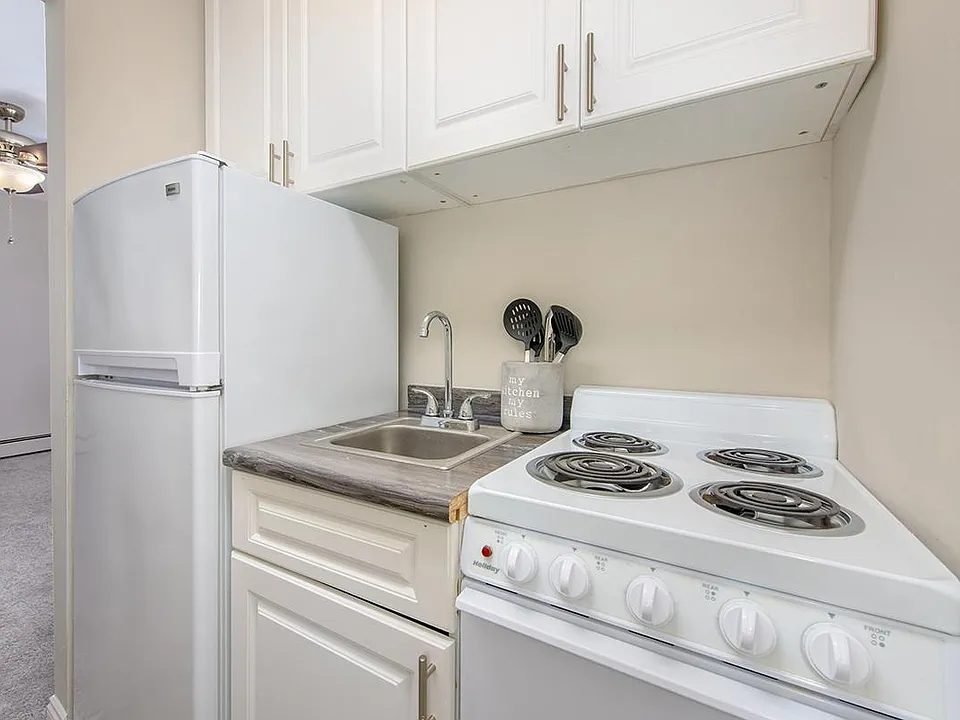 Newly renovated kitchens featuring new cabinetry and counter tops, as well as new appliances.