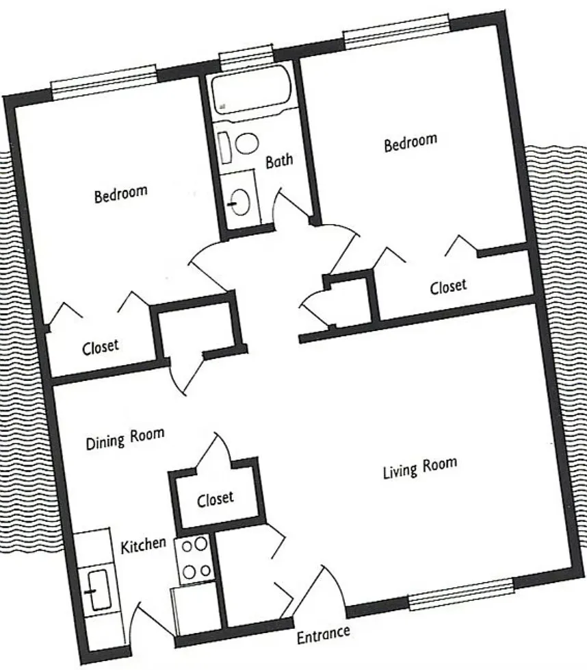 Floor plan 2 bedroom