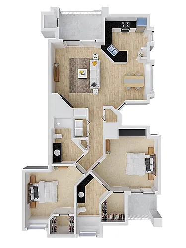 Floor plan Franklin's Manor