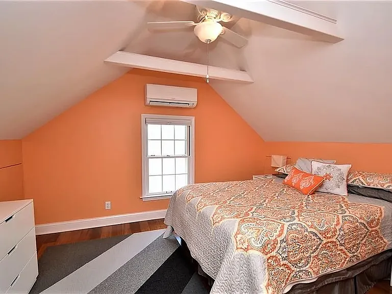 3rd floor bedroom with its own ductless heating/cooling unit