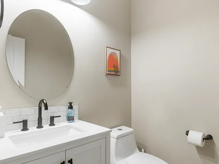 Downstairs powder room