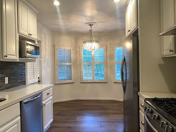 Kitchen with newer stainless steel appliances
