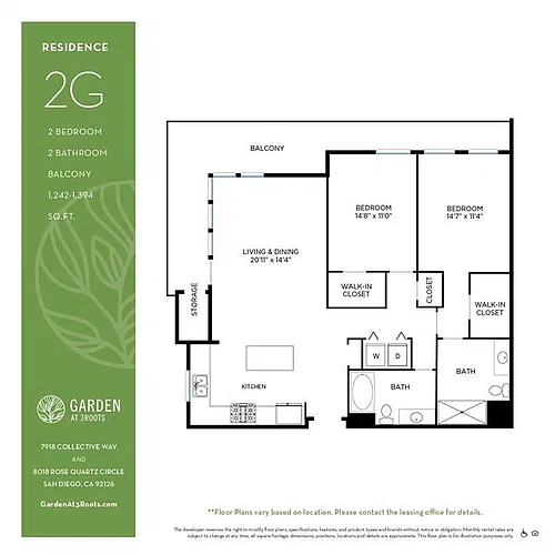 Floor plan 2G