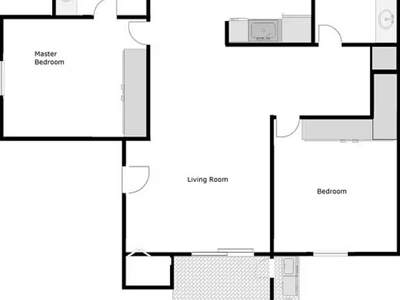 2 bedroom floorplan