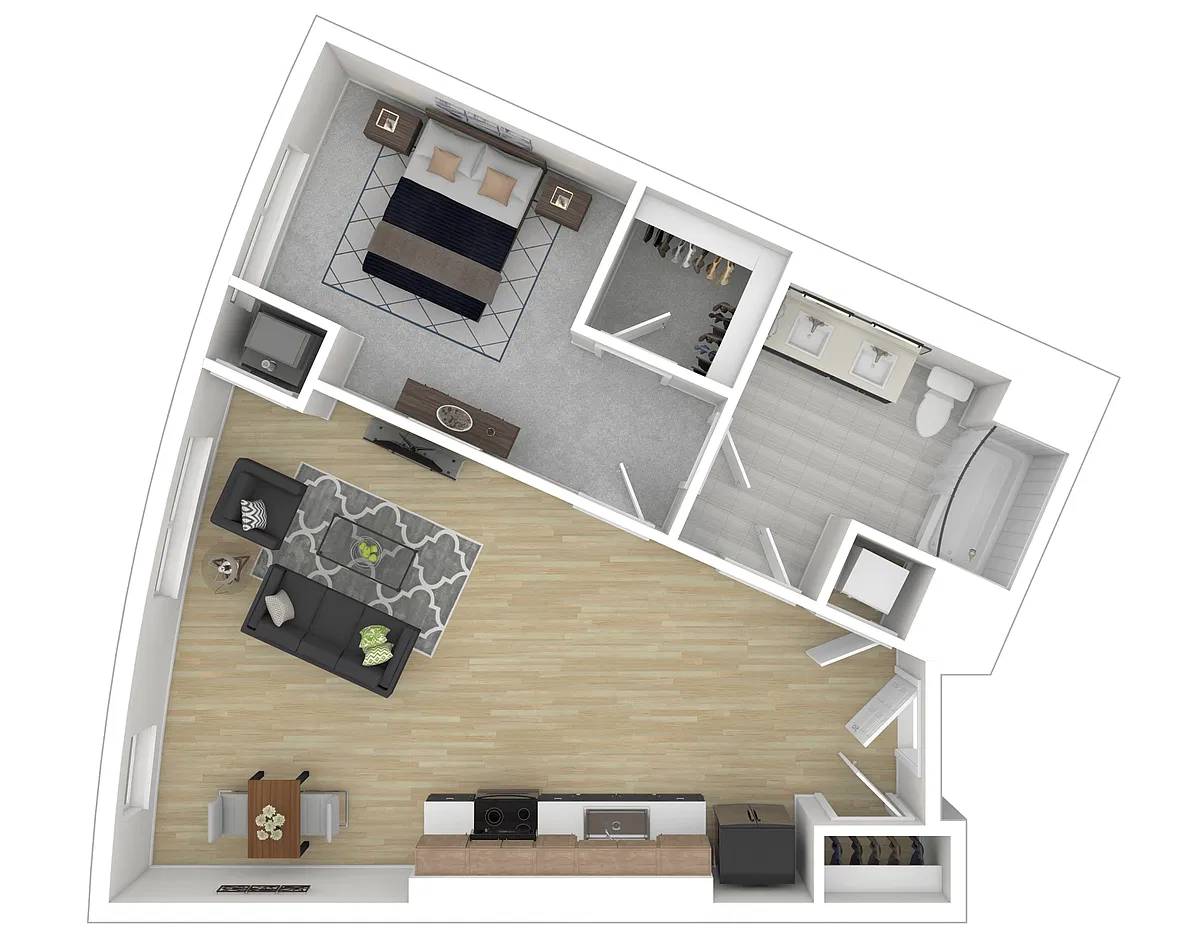 Floor plan 1J