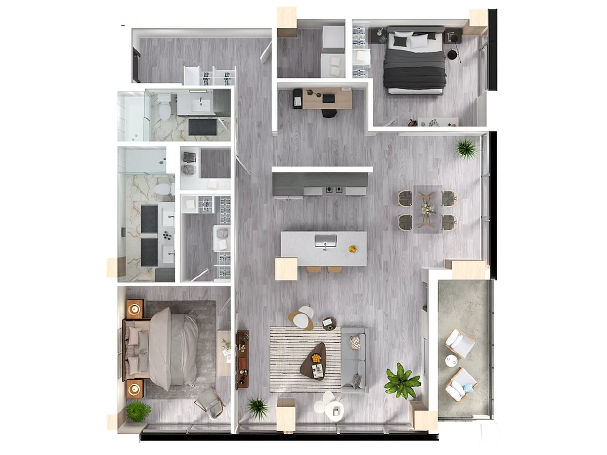 Floor plan Hickory