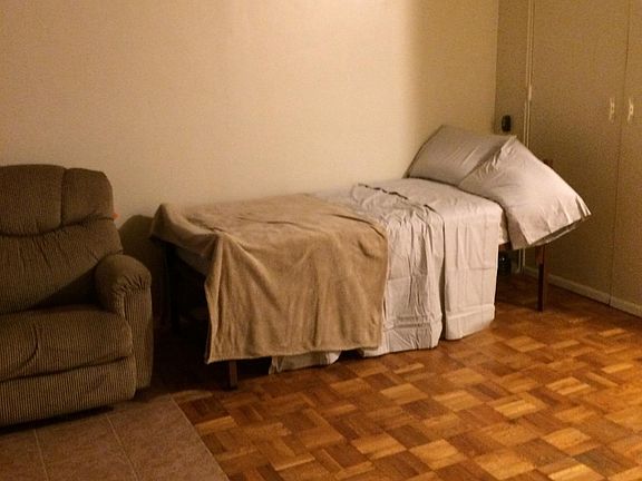 Right side of studio With large closet