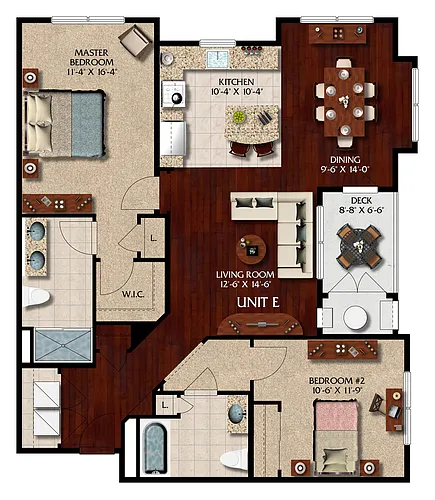 Floor plan Evergreen Corner