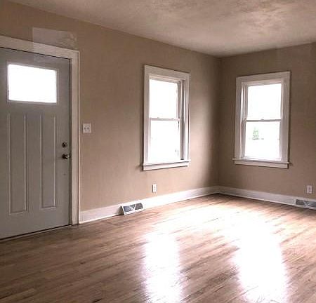Gleaming wood floors