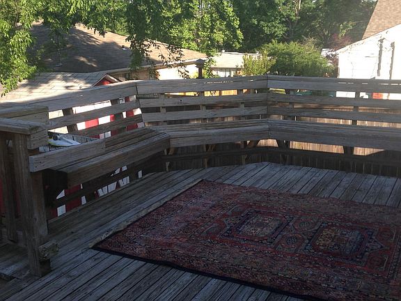 back deck with seating
