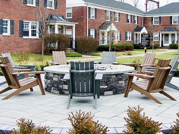 Relax and socialize around outdoor fire pit