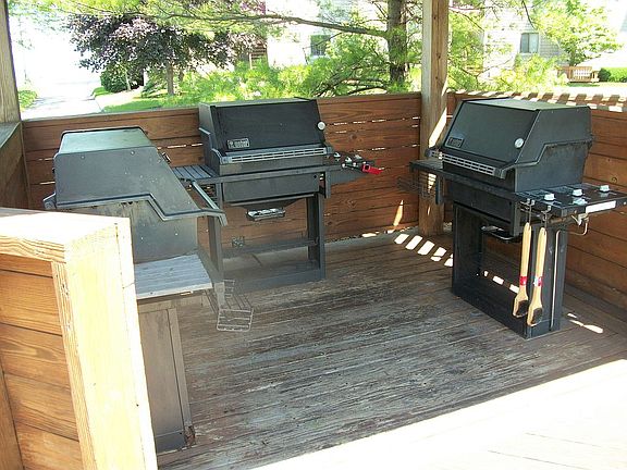 THREE GAS GRILLS