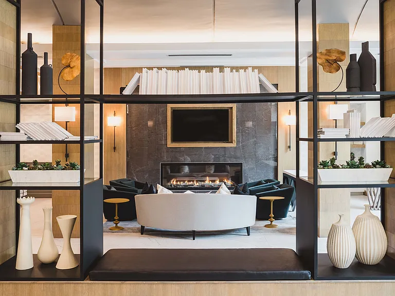Hotel-inspired lobby