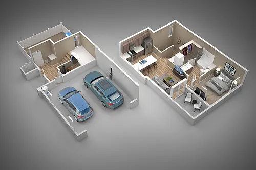 Floor plan 1 Bed/1 Bath