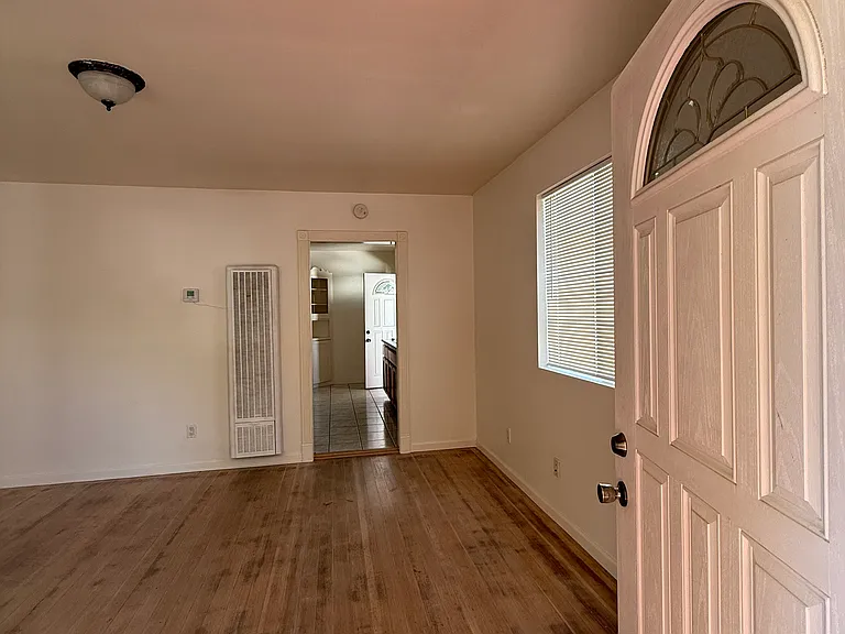 Front door open looking in