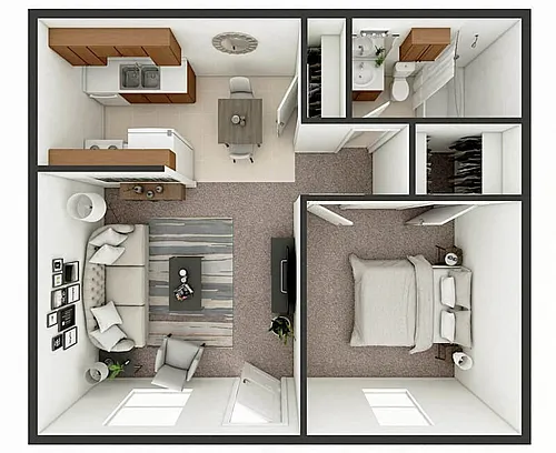 Floor plan 1B