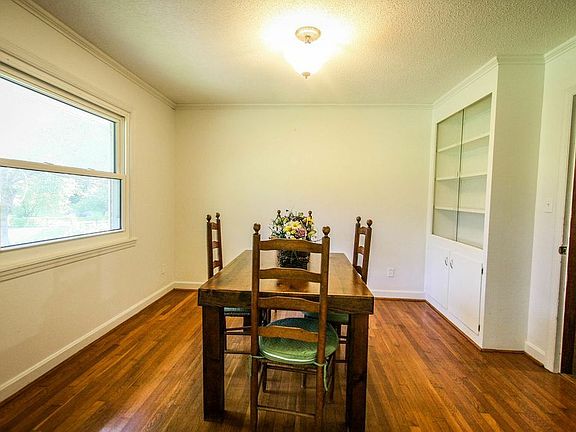 dining room with built ins