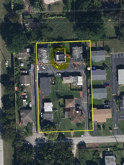 Complex aerial view