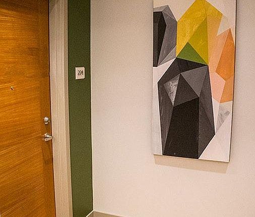 Corner Unit. Means one less shared wall.