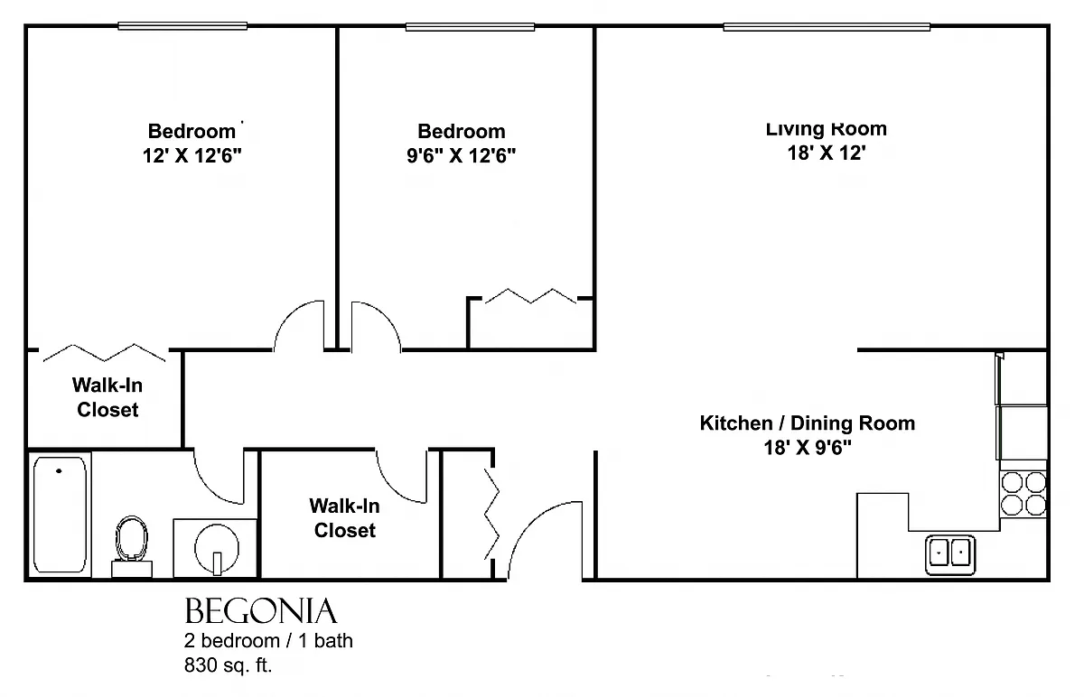 Floor plan Begonia